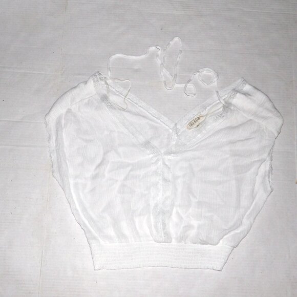 Lily Star White Top With Lace Trim  Size XL - Picture 7 of 9